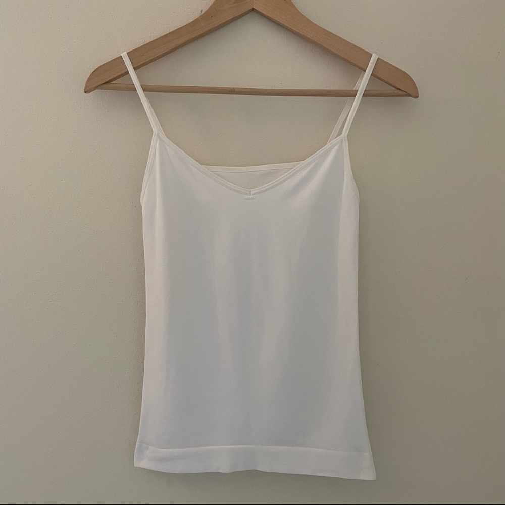 Nordstrom Lingerie White 2-Way Camisole Size Small Excellent Condition